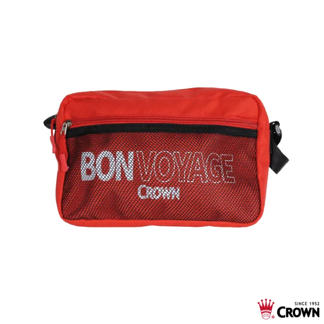 【CROWN 皇冠】BONVOYAGE 郵差包(側背/斜背/隨身包/防潑水)