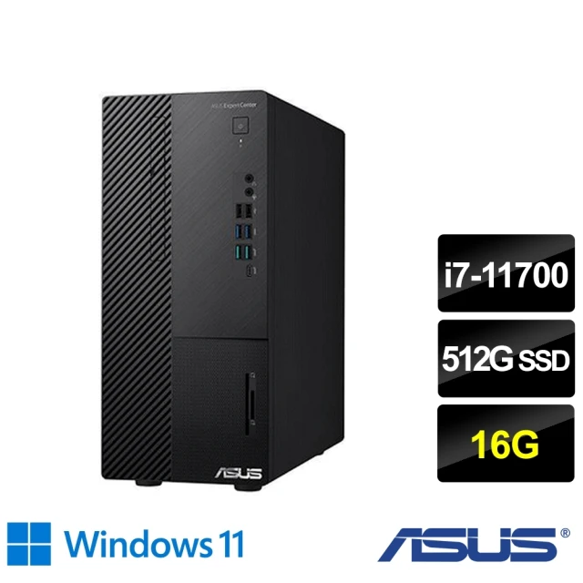 ASUS 華碩 +8G記憶體組★i7八核電腦(H-M900MC/i7-11700/16G/512G SSD/W11)