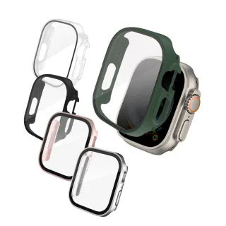 【Timo】Apple Watch Ultra 49mm 鋼化玻璃+防摔殼 二合一全包保護套
