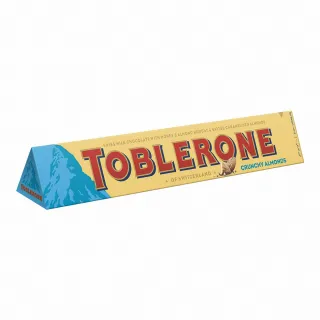 【TOBLERONE】瑞士三角牛奶巧克力-脆杏仁口味(100g)