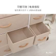 【LiFArt】韓系上木板奶油色三層收納櫃(邊櫃/置物櫃/床頭櫃/斗櫃)