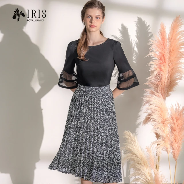 IRIS 艾莉詩 千鳥格蕾絲領洋裝-2色(36682)優惠推