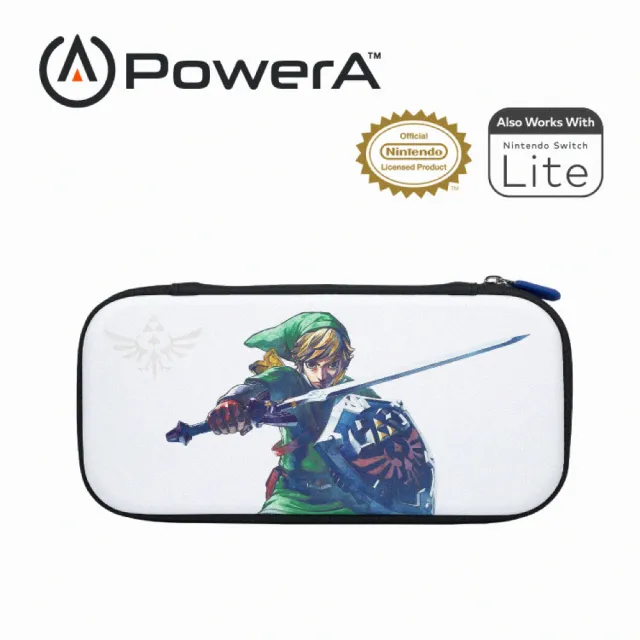 【PowerA】任天堂官方授權 Switch 副廠 輕便薄型收納包(1526550-01-薩爾達之劍)