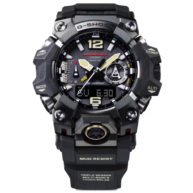 【CASIO 卡西歐】G-SHOCK MUDMASTER 太陽能 藍芽 多功能腕錶 禮物推薦 送禮首選(GWG-B1000-1A)