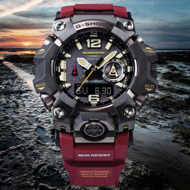 CASIO 卡西歐 G-SHOCK MUDMASTER 太陽能 藍芽 多功能腕錶 禮物推薦 送禮首選(GWG-B1000-1A4)