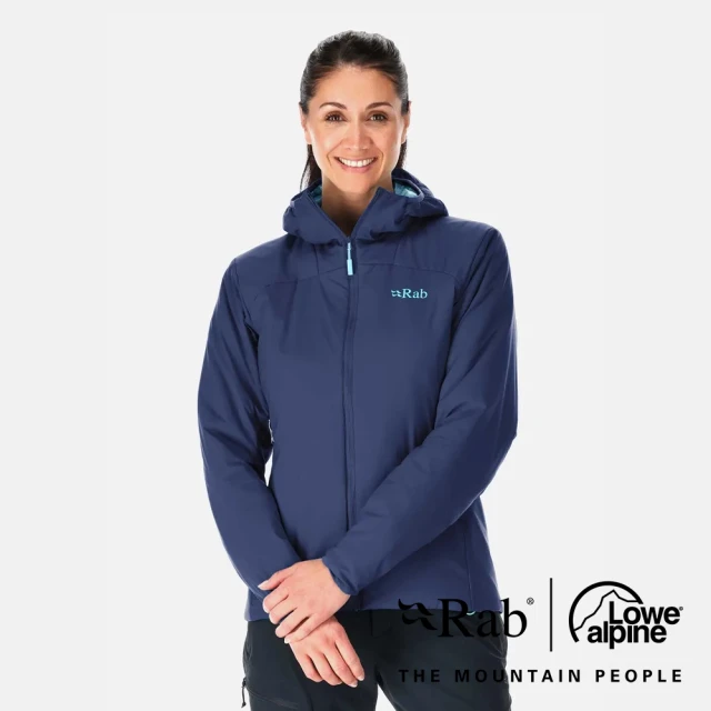 RAB Xenair Alpine Light Jacket Wmns 輕量防風透氣化纖連帽外套 女款 深墨藍 #QIP02