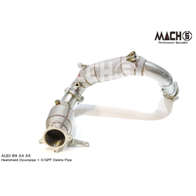 Mach5 AUDI A4 A5 高流量帶三元催化排氣管(B