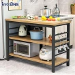 【Incare】可調式三層廚房置物架 收納架 電器架 電器櫃(5款可選/100*40*80cm)