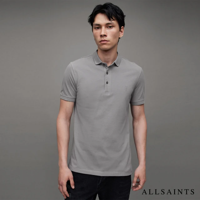 ALLSAINTS REFORM POLO衫ALUMINIUM GREY(修身版型)