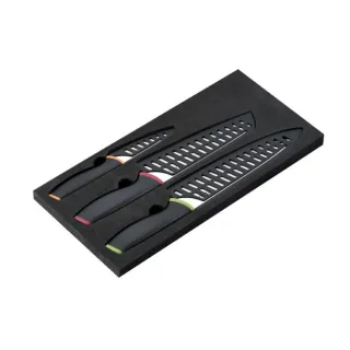 【THERMOS 膳魔師】主廚刀三德刀水果刀不鏽鋼三入刀具組(SP-2403)