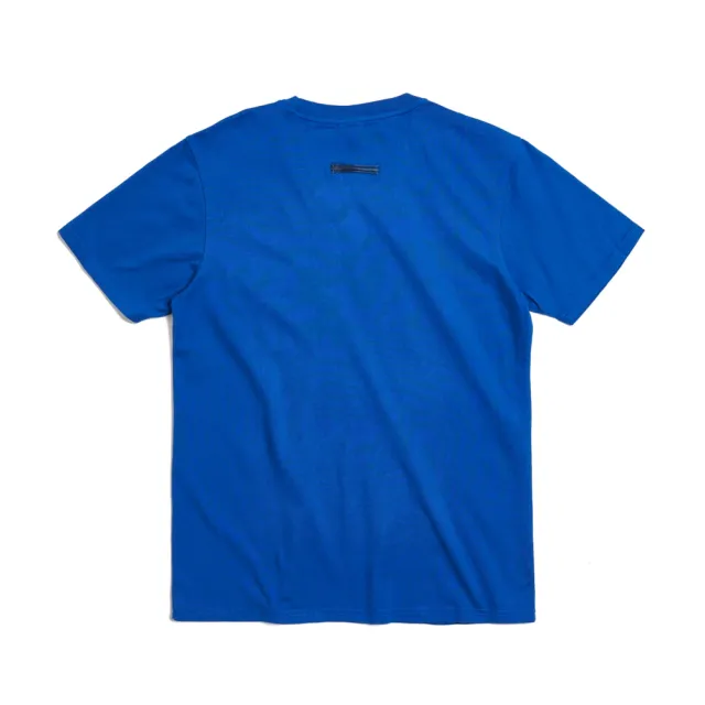 【EDWIN】男裝 再生系列 牛仔布口袋印花 LOGO短袖T恤(藍色)