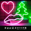 【party日】LED愛心霓虹燈管(造型背板 氛圍燈 房間 USB小夜燈 求婚 派對 拍攝道具 布置 酒吧 裝飾)