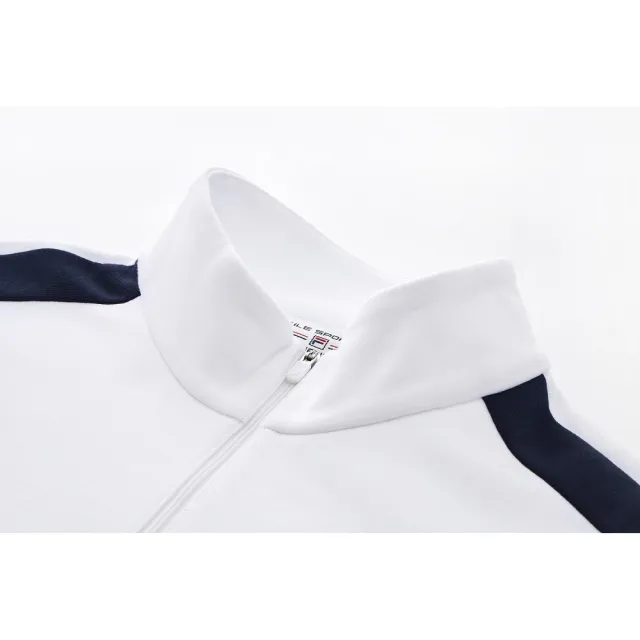 【FILA官方直營】中性半門襟T恤-白色(1TEX-5475-WT)