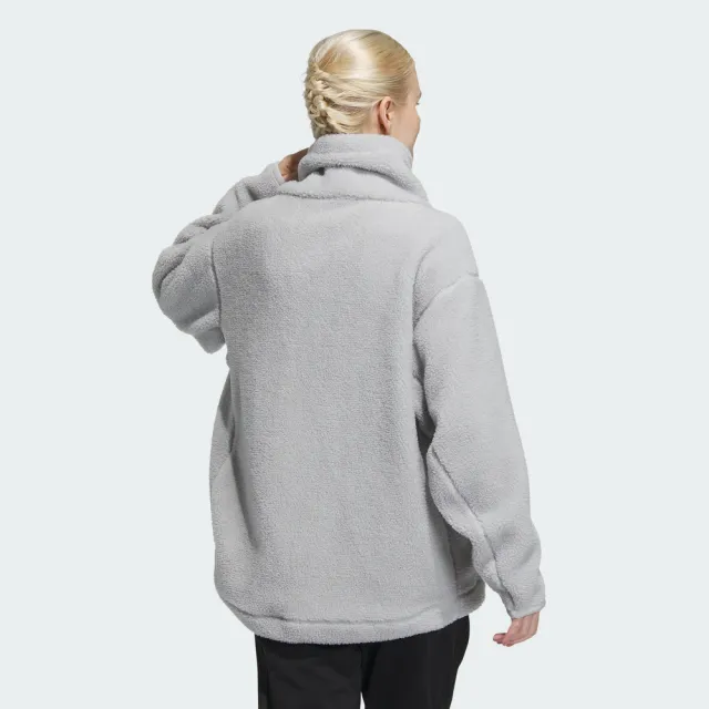 【adidas 官方旗艦】LOUNGE 運動外套 抓絨 女 IP7057