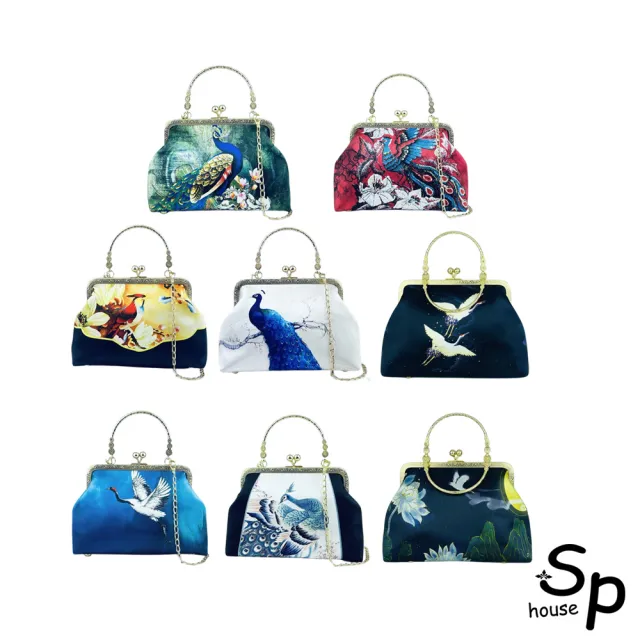 【Sp house】雙11 甜美氣質花卉珍珠單背手提女用鍊條包(8款可選)