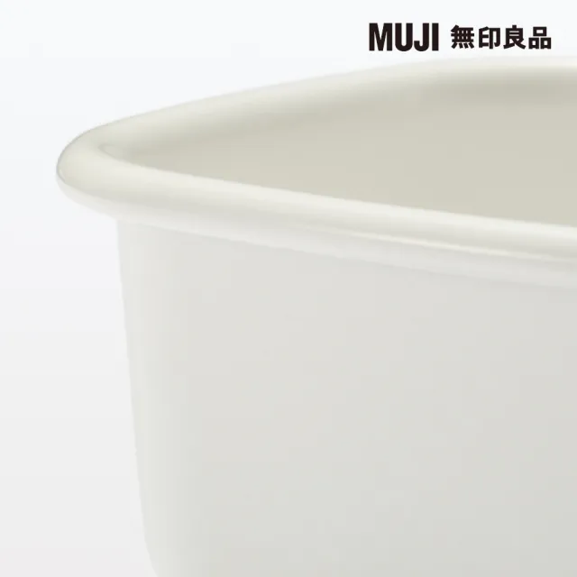 【MUJI 無印良品】琺瑯保存容器/深型.小 約寬9.5*深11.5*高7cm