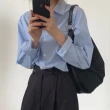 【LANNI 藍尼】★OL復古輕熟女素色襯衫(正式/日系)