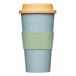 【Natural Elements】竹纖維隨行杯 藍375ml(水杯 茶杯 咖啡杯 環保杯 隨行杯)