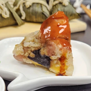 【海肉管家】手工一口干貝肉粽 共50顆(每串10顆/約350g)
