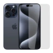 【YADI】Apple iPhone 15 Pro 6.1吋 2023 水之鏡 AGC高清透手機玻璃保護貼(靜電吸附 高清透光)