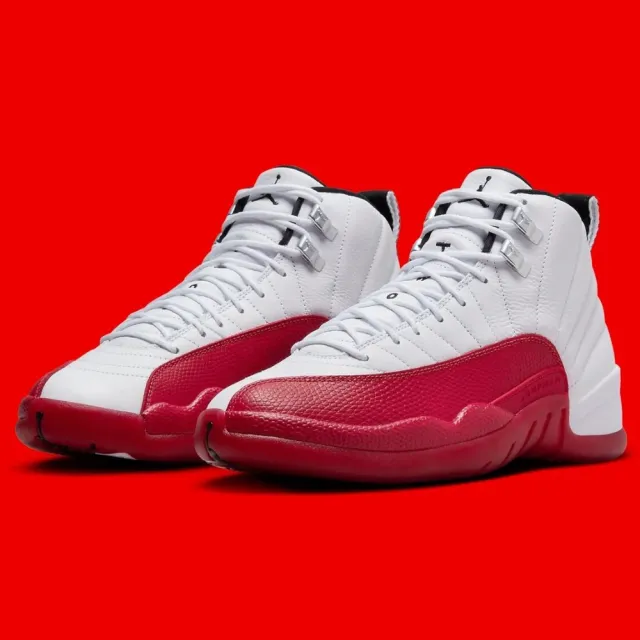 NIKE 耐吉】休閒鞋Air Jordan 12 Retro Cherry 2023 櫻桃紅白男鞋