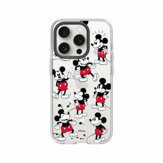 【RHINOSHIELD 犀牛盾】iPhone 15系列 Clear MagSafe兼容 磁吸透明手機殼/米奇-米奇的常態(迪士尼)