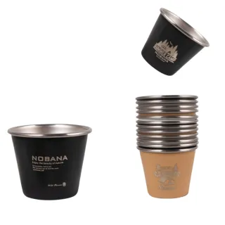 【May Shop】戶外小酒杯4件組304不銹鋼燒烤啤酒杯露營便攜燒烤白酒杯(4杯一組)