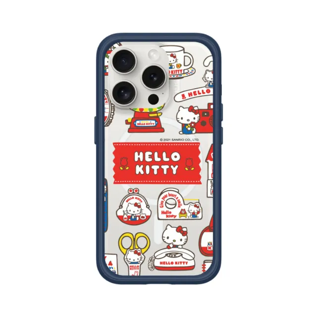 【RHINOSHIELD 犀牛盾】iPhone 15/Plus/Pro/Max Mod NX MagSafe兼容 手機殼/Sticker-生活小物(Hello Kitty)