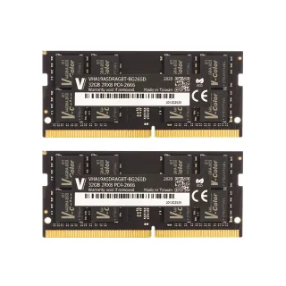 【v-color 全何】DDR4 2666 64GB kit 32Gx2 Apple專用筆記型記憶體(APPLE SO-DIMM)