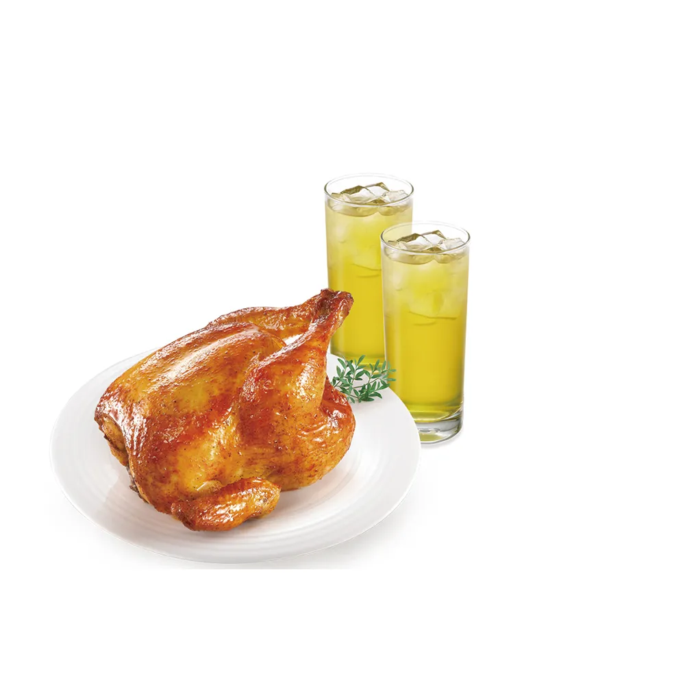 【21風味館】9107烤雞分享餐好禮即享券(香草烤雞+蜂蜜綠茶Mx2)