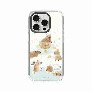 【RHINOSHIELD 犀牛盾】iPhone 15系列 Clear MagSafe兼容 磁吸透明手機殼/水豚君(涼丰系列)