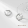 【焦糖小姐 Ms caramelo】夾式耳環 鋯石耳環(滿鑽耳環)