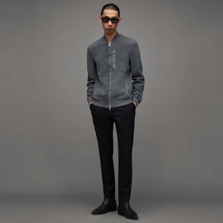 【ALLSAINTS】KEMBLE 麂皮修身飛行員夾克WIND GREY ML047J(修身版型)