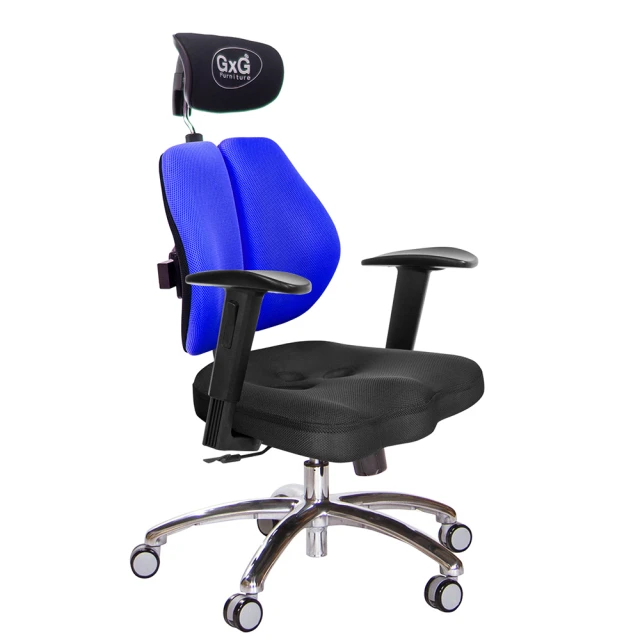GXG 吉加吉 兩軸枕 鋁腳/2D升降扶手 雙背美臀椅(TW