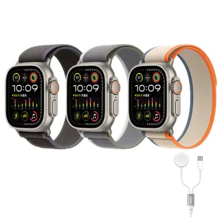 二合一充電線組【Apple】Apple Watch Ultra2 LTE 49mm(鈦金屬錶殼搭配越野錶帶)