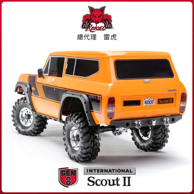 【Redcat Racing】盒損品GEN8 SCOUT II 1/10 電動四驅攀岩車 橘6050RT-11291(攀岩車)