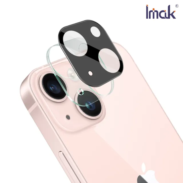 【IMAK】Apple iPhone 15/iPhone 15 Plus 鏡頭玻璃貼(曜黑版)