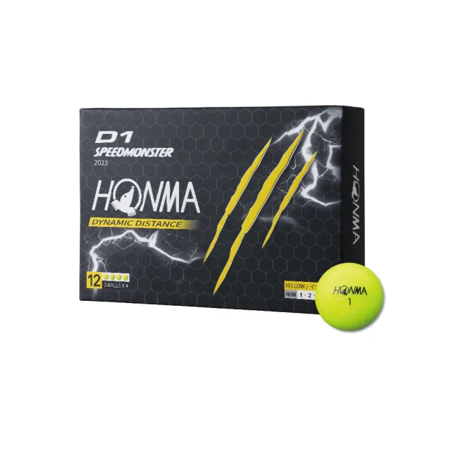 【HONMA 本間高爾夫】GOLF BALL D1 SPEEDMONSTER 2023 三層球 高爾夫球 BT2302