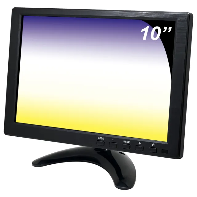 【CHICHIAU】10吋IPS LED液晶螢幕顯示器(AV、BNC、VGA、HDMI、USB)
