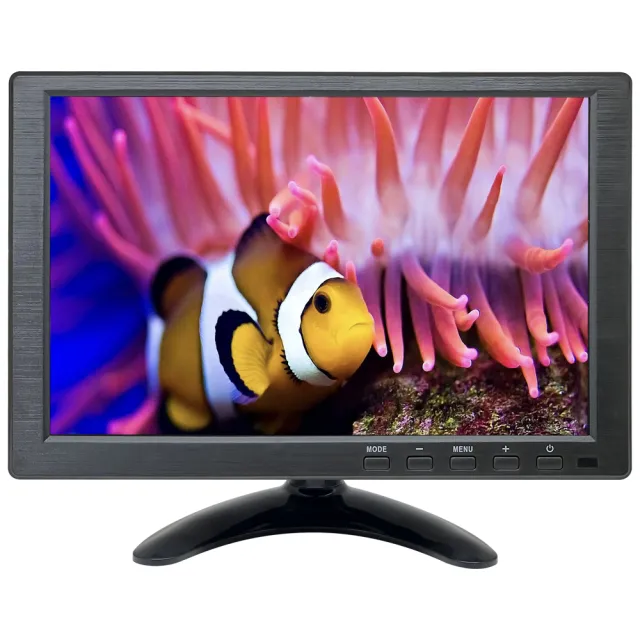【CHICHIAU】10吋IPS LED液晶螢幕顯示器(AV、BNC、VGA、HDMI、USB)