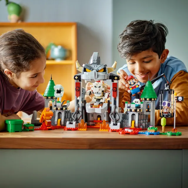 【LEGO 樂高】超級瑪利歐系列 71423 枯骨庫巴城堡大戰(奇諾比奧 任天堂 禮物 居家擺設)