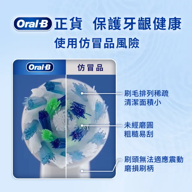 【德國百靈Oral-B-】電動牙刷 超細毛護齦刷頭EB60-6(6入)