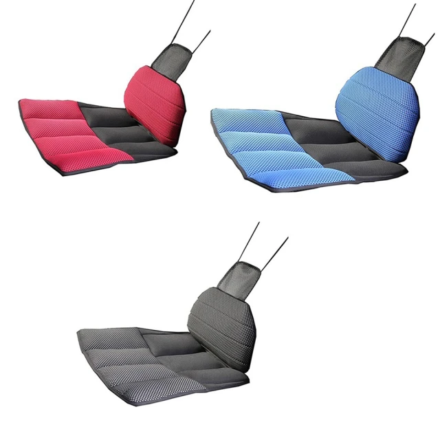 DFhouse 柯爾曼-氣墊汽車坐墊+腰枕(藍色)優惠推薦
