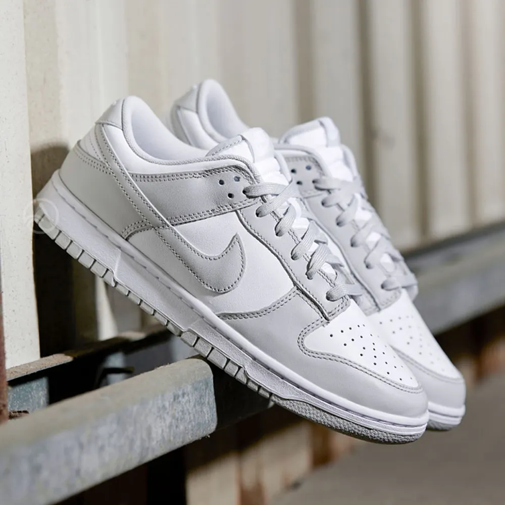 NIKE 耐吉】Dunk Low Grey Fog 男鞋白色灰色經典款運動鞋休閒鞋DD1391