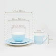 【YU Living 信歐傢居】北歐風素雅陶瓷餐具四件組 餐碗 餐盤 馬克杯 盤子(四件一組/4色)