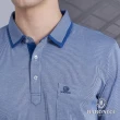 【BARONECE 百諾禮士】男款 細直條紋薄長袖POLO衫--深藍色(1186260-38)