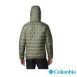 【Columbia 哥倫比亞 官方旗艦】男款-Delta Ridge™Omni-Heat鋁點保暖羽絨連帽外套-軍綠(UWE09540AG/HF)