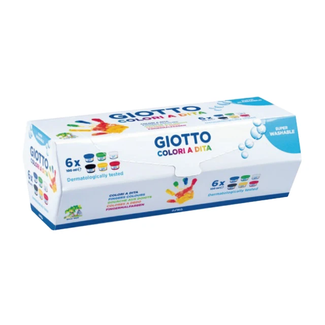 GIOTTO 幼兒安全手指膏-6色100ml