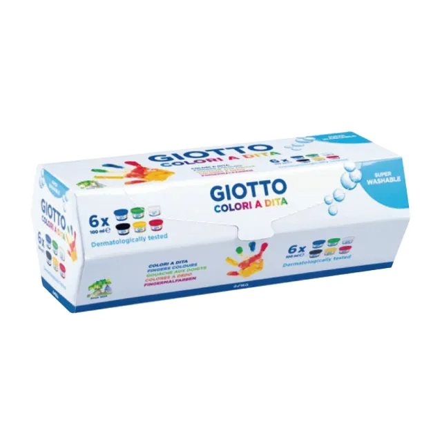 【義大利GIOTTO】幼兒安全手指膏-6色100ml