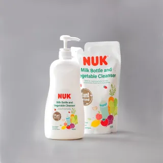 【NUK 官方直營】植萃奶瓶蔬果清潔液組合950+750mL